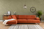 Atelier Del Sofa Mustang Small Left Sofá Esquinero Naranja 174 x 274 cm